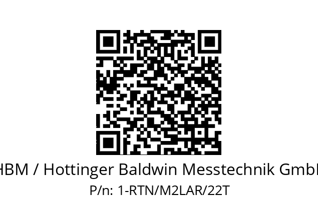   HBM / Hottinger Baldwin Messtechnik GmbH 1-RTN/M2LAR/22T