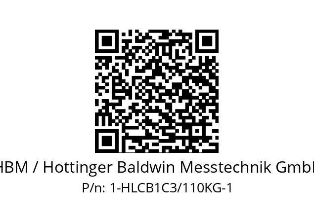   HBM / Hottinger Baldwin Messtechnik GmbH 1-HLCB1C3/110KG-1