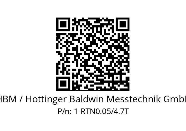   HBM / Hottinger Baldwin Messtechnik GmbH 1-RTN0.05/4.7T