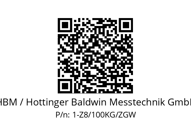   HBM / Hottinger Baldwin Messtechnik GmbH 1-Z8/100KG/ZGW