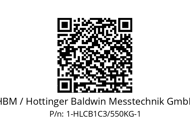   HBM / Hottinger Baldwin Messtechnik GmbH 1-HLCB1C3/550KG-1