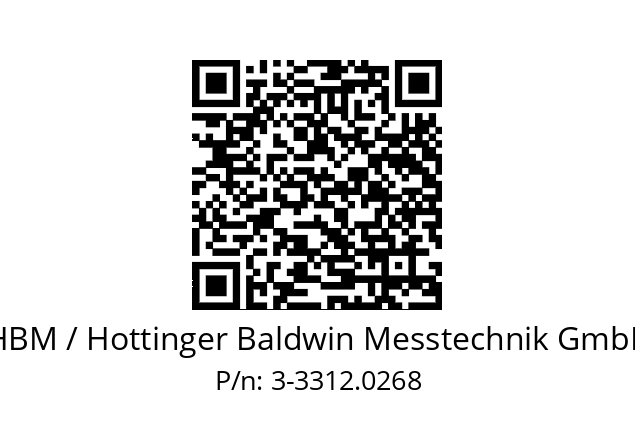   HBM / Hottinger Baldwin Messtechnik GmbH 3-3312.0268