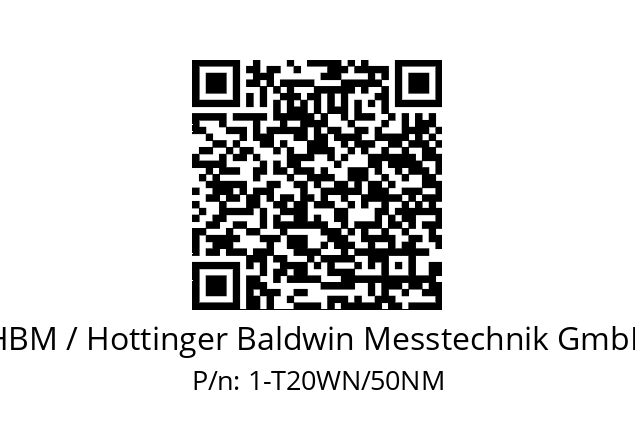   HBM / Hottinger Baldwin Messtechnik GmbH 1-T20WN/50NM