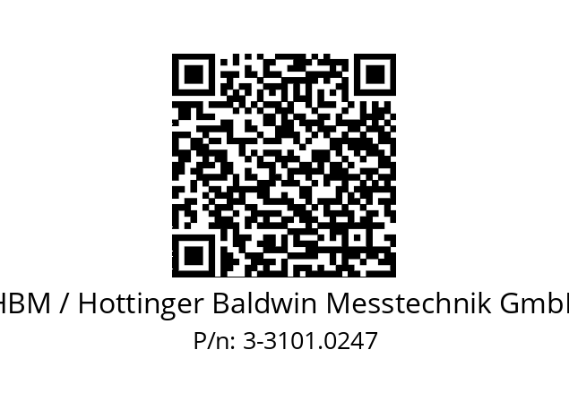   HBM / Hottinger Baldwin Messtechnik GmbH 3-3101.0247