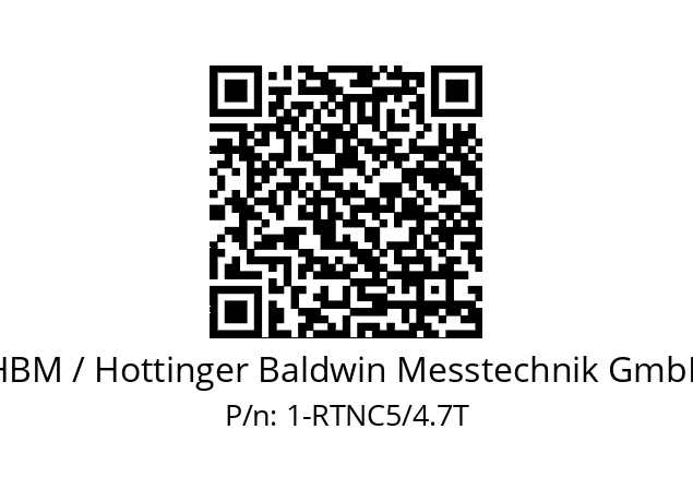   HBM / Hottinger Baldwin Messtechnik GmbH 1-RTNC5/4.7T