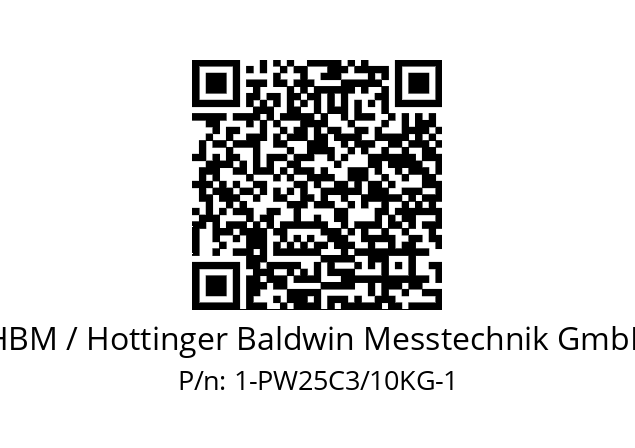   HBM / Hottinger Baldwin Messtechnik GmbH 1-PW25C3/10KG-1