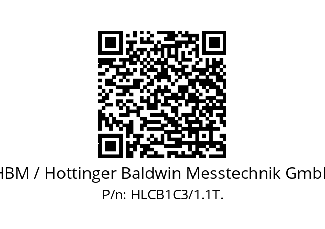   HBM / Hottinger Baldwin Messtechnik GmbH HLCB1C3/1.1T.