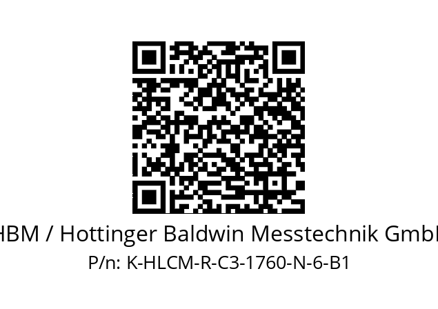   HBM / Hottinger Baldwin Messtechnik GmbH K-HLCM-R-C3-1760-N-6-B1