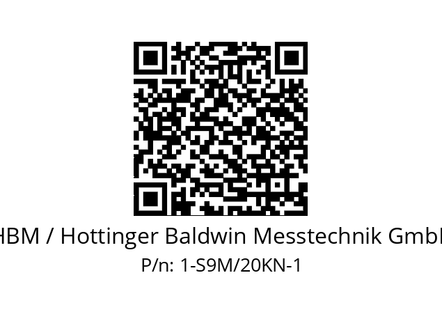   HBM / Hottinger Baldwin Messtechnik GmbH 1-S9M/20KN-1