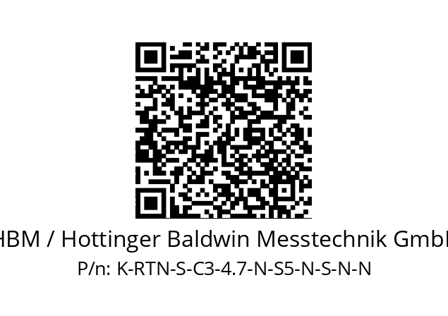   HBM / Hottinger Baldwin Messtechnik GmbH K-RTN-S-C3-4.7-N-S5-N-S-N-N