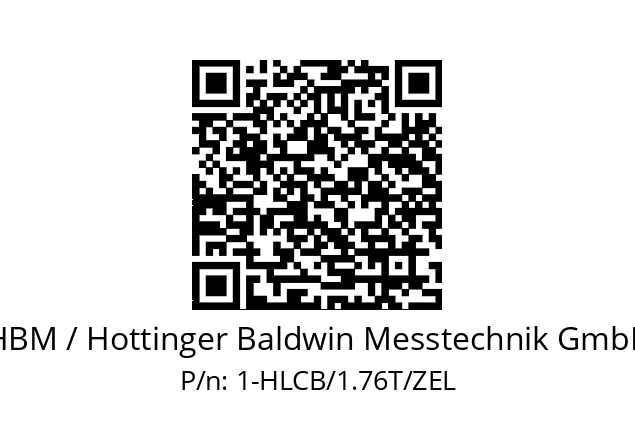   HBM / Hottinger Baldwin Messtechnik GmbH 1-HLCB/1.76T/ZEL