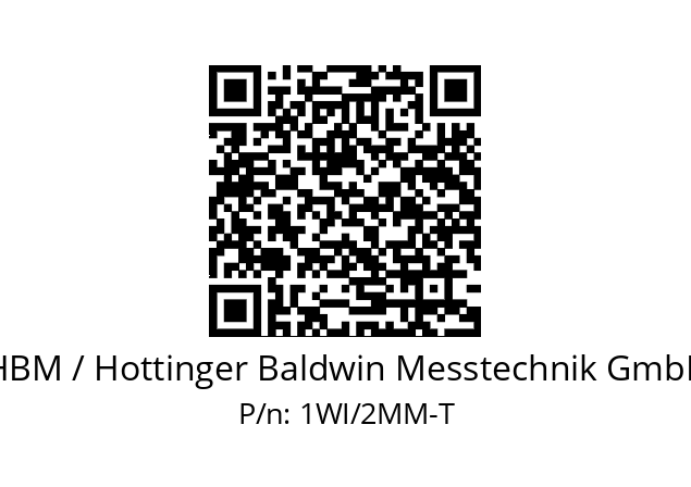   HBM / Hottinger Baldwin Messtechnik GmbH 1WI/2MM-T