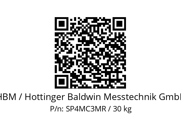   HBM / Hottinger Baldwin Messtechnik GmbH SP4MC3MR / 30 kg