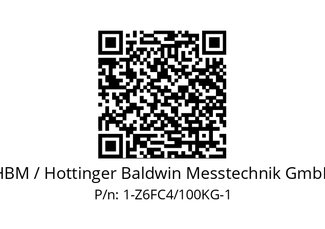   HBM / Hottinger Baldwin Messtechnik GmbH 1-Z6FC4/100KG-1