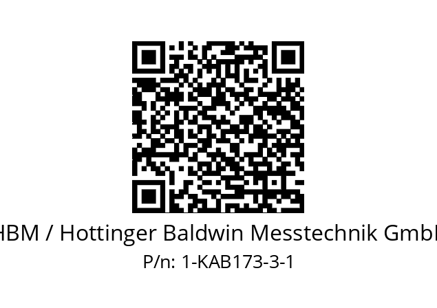   HBM / Hottinger Baldwin Messtechnik GmbH 1-KAB173-3-1