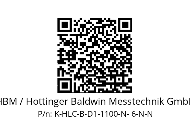   HBM / Hottinger Baldwin Messtechnik GmbH K-HLC-B-D1-1100-N- 6-N-N