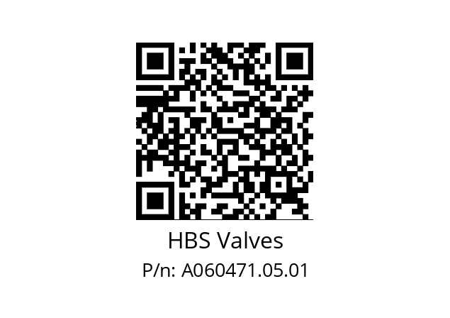   HBS Valves A060471.05.01