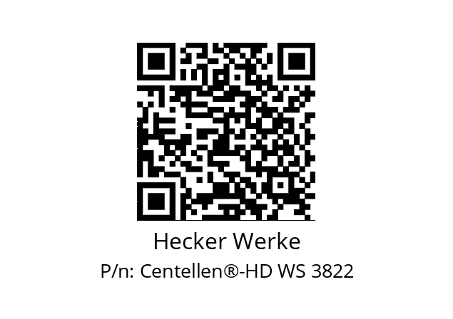   Hecker Werke Centellen®-HD WS 3822