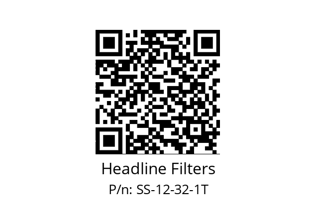   Headline Filters SS-12-32-1T