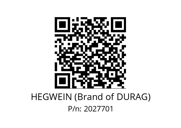   HEGWEIN (Brand of DURAG) 2027701