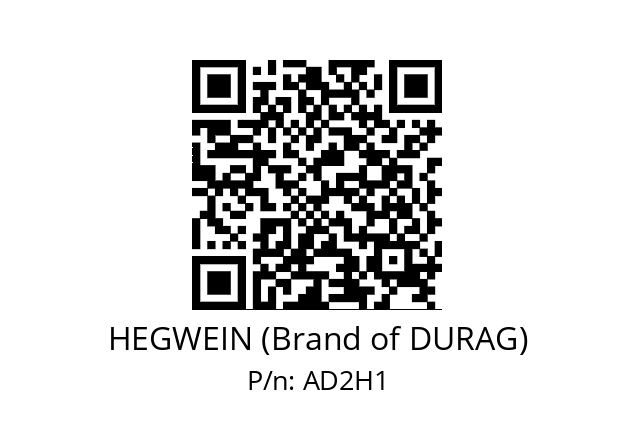   HEGWEIN (Brand of DURAG) AD2H1