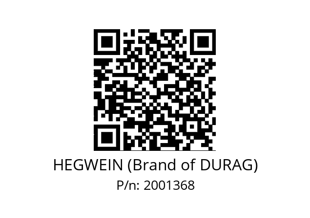   HEGWEIN (Brand of DURAG) 2001368