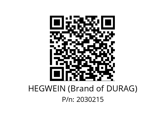   HEGWEIN (Brand of DURAG) 2030215