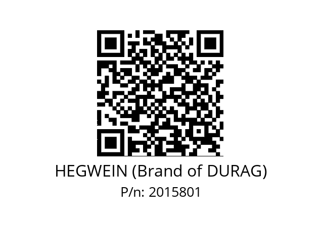   HEGWEIN (Brand of DURAG) 2015801