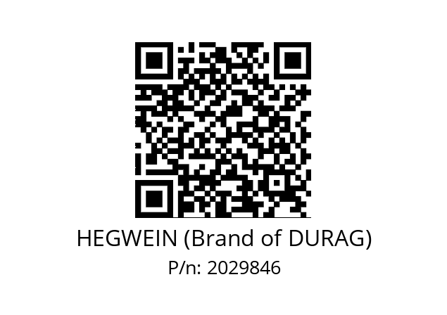   HEGWEIN (Brand of DURAG) 2029846