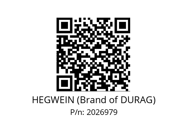   HEGWEIN (Brand of DURAG) 2026979