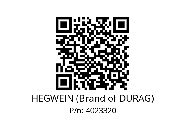   HEGWEIN (Brand of DURAG) 4023320