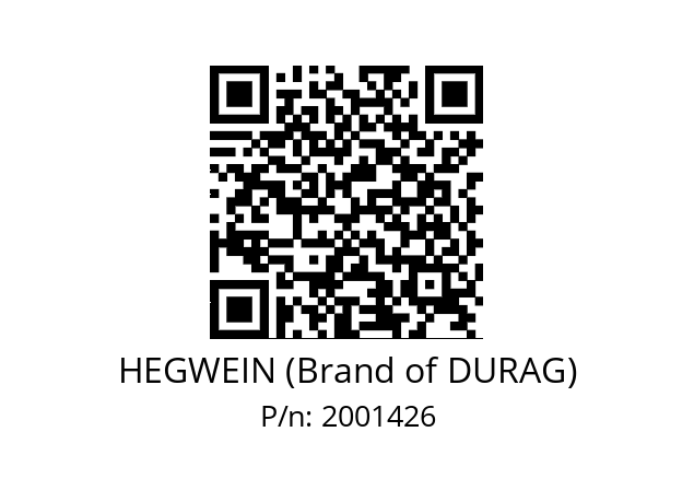   HEGWEIN (Brand of DURAG) 2001426