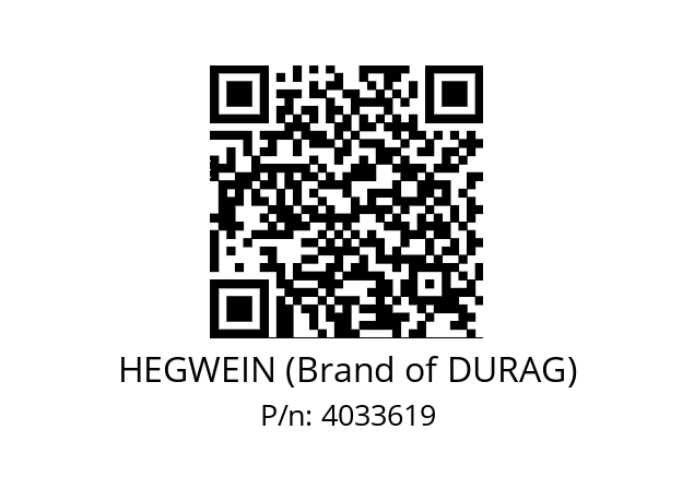   HEGWEIN (Brand of DURAG) 4033619