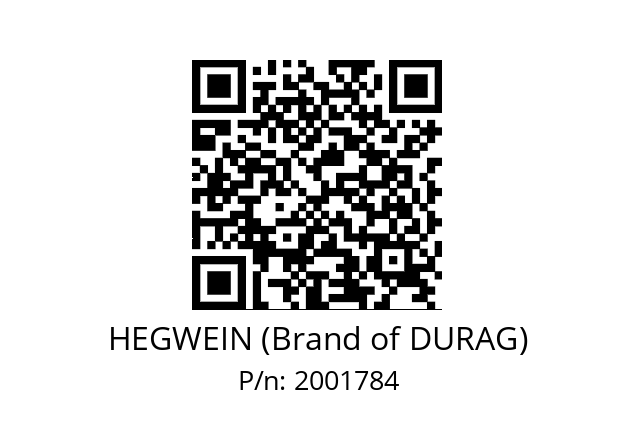   HEGWEIN (Brand of DURAG) 2001784