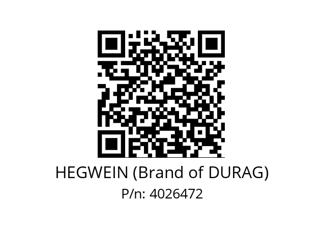   HEGWEIN (Brand of DURAG) 4026472