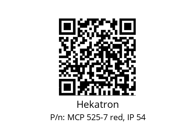   Hekatron MCP 525-7 red, IP 54