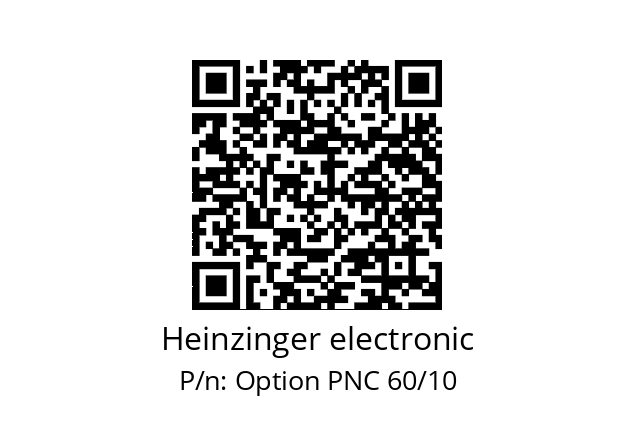   Heinzinger electronic Option PNC 60/10