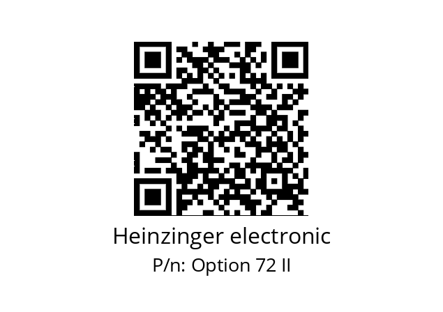   Heinzinger electronic Option 72 II