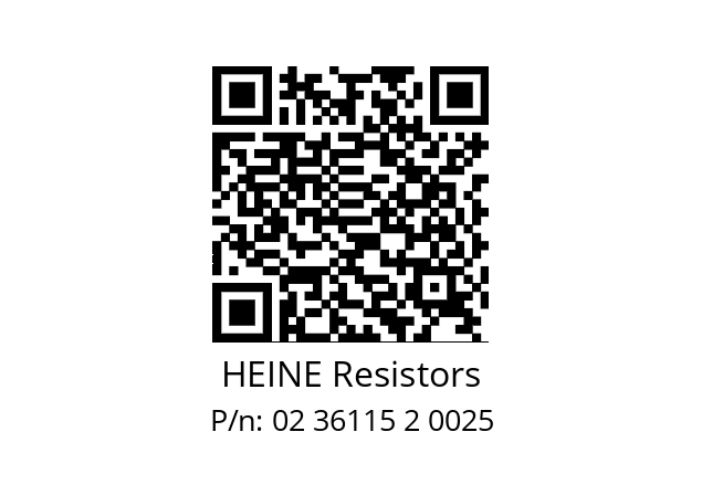   HEINE Resistors 02 36115 2 0025