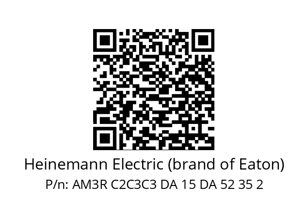   Heinemann Electric (brand of Eaton) AM3R C2C3C3 DA 15 DA 52 35 2