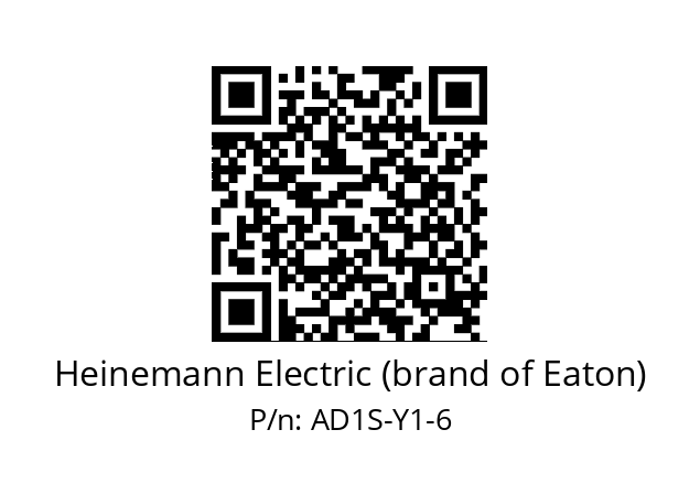   Heinemann Electric (brand of Eaton) AD1S-Y1-6