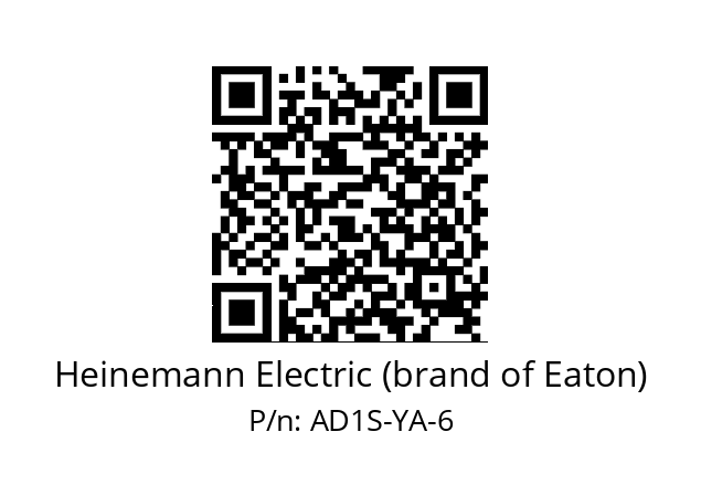   Heinemann Electric (brand of Eaton) AD1S-YA-6