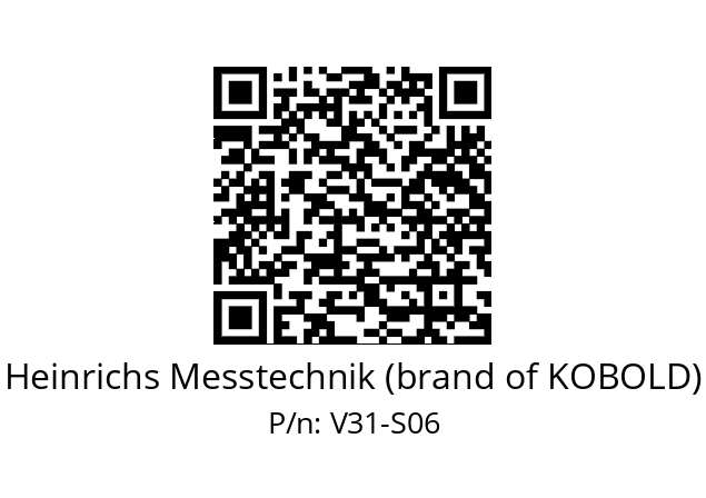   Heinrichs Messtechnik (brand of KOBOLD) V31-S06