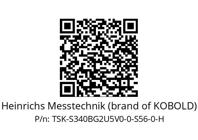   Heinrichs Messtechnik (brand of KOBOLD) TSK-S340BG2U5V0-0-S56-0-H