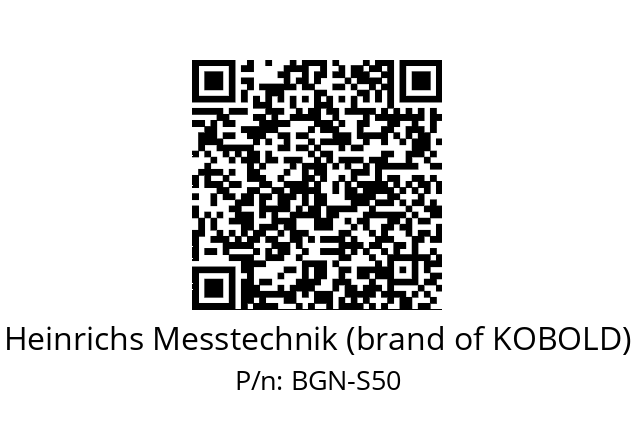  BGN-RS50 321B T 0 0 0 0 S 2 0 0-H_QR Heinrichs Messtechnik (brand of KOBOLD) BGN-S50