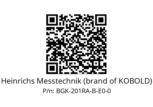   Heinrichs Messtechnik (brand of KOBOLD) BGK-201RA-B-E0-0