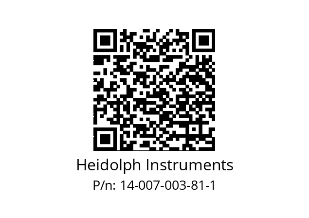   Heidolph Instruments 14-007-003-81-1