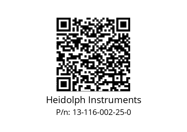   Heidolph Instruments 13-116-002-25-0