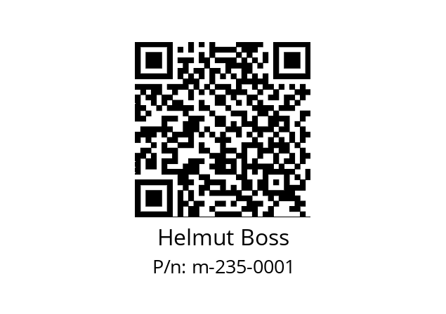   Helmut Boss m-235-0001