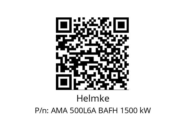   Helmke AMA 500L6A BAFH 1500 kW